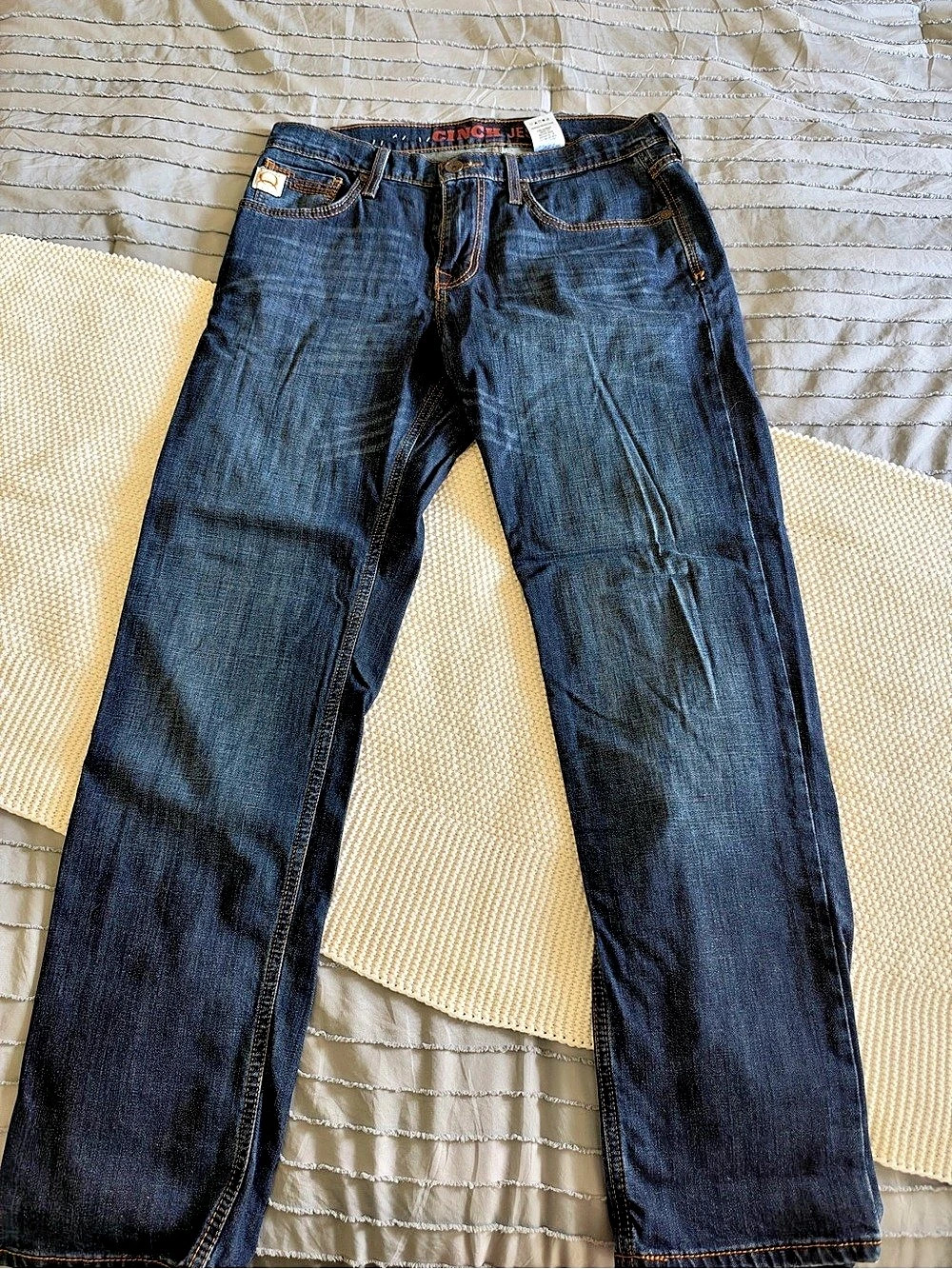 Cinch Jesse Slim Straight Performance Denim Jeans Men's Jeans Blue 31x32